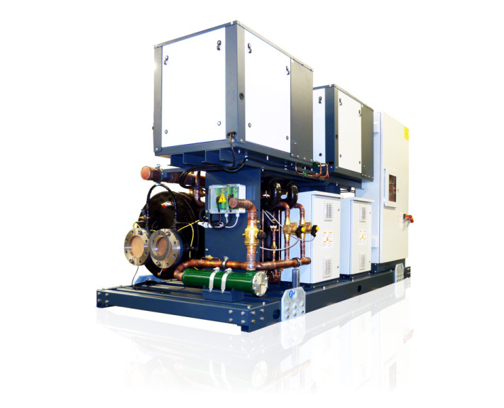 TSE condenserless water chiller with centrifugal compressors