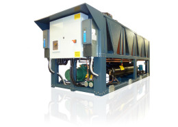 GHA ES air cooled chiller with evaporative system