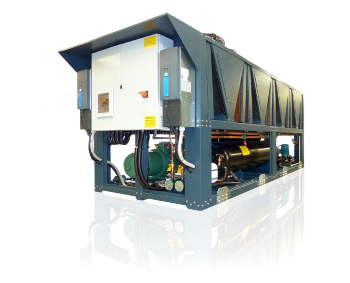 GHA ES air cooled chiller with evaporative system