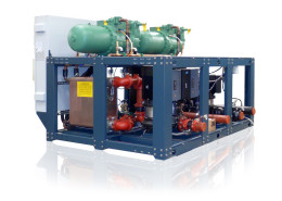 GHH water cooled chiller with screw compressors