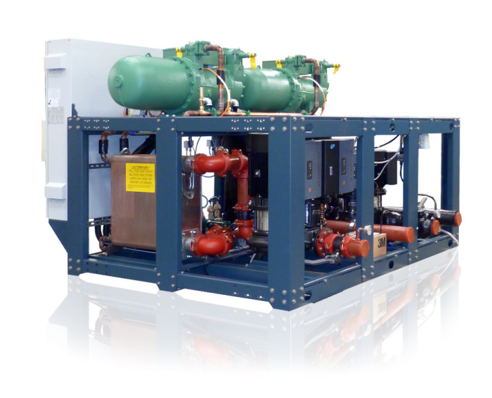 GHH water cooled chiller with screw compressors